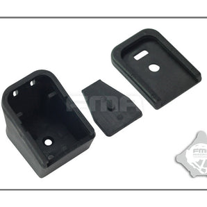 FMA Glock Magazine Flat and Enlarged Bottom Cover Set - Black