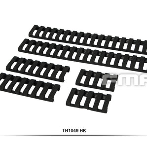 FMA Rubber Ladder Z70 RIS Rail Cover, 6 Pieces - Black