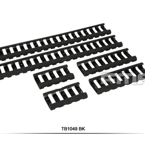 FMA Rubber Ladder Z70 RIS Rail Cover, 6 Pieces - Black