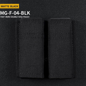 FAST Type Double 9mm Magazine Pouch - Black