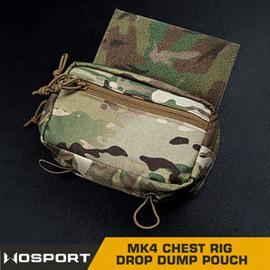 MK4 Chest Rig Drop Dump Pouch - Coyote