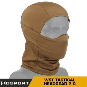 Balaclava with rubber protective mask WST 2.0 - Green