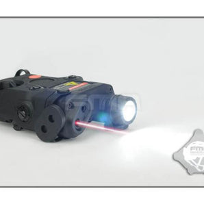 FMA AN/PEQ15 LA-5 Upgrade Version (LED Flashlight, Red / IR Laser) - Black