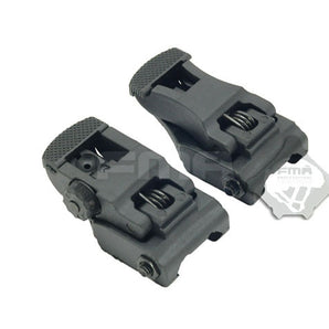 FMA 71L Folding Polymer Sights - Black