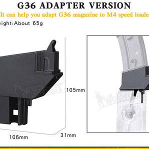 Lever Speedloader G36 Adapter - Black