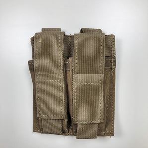 Molle Double 9mm Magazine Pouch - Coyote