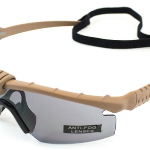 Nuprol Glasses BATTLE PRO'S - Tan Frame / Smoked Lense