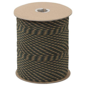 Nylon Paracord cord on reel 100 cm x 4 mm, Woodland