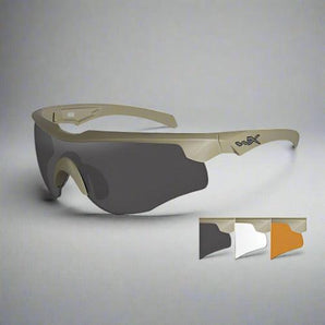Goggles ROGUE Smoke grey plus clear plus light rust lens/Com.Temp. matte tan frame