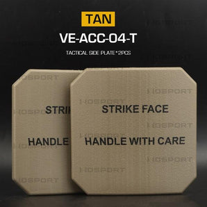 Tactical Side Pads 6x6'' Dummy - plastic (2PCS) - TAN