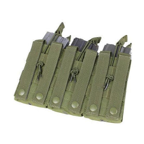 Triple Stacker Open-Top 6xM4/6xM16 Mag MOLLE Pouch OD