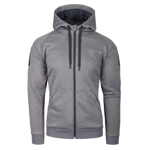 URBAN TACTICAL HOODIE (FullZip)(R) - Melange Black / Grey